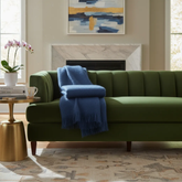 MOHAIR HAGUE BLUE Pledas | FOXFORD | SILUETI.shop